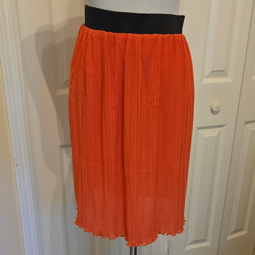 NWT P.Luca Milano Chiffin 2 Layer Skirt SIze L